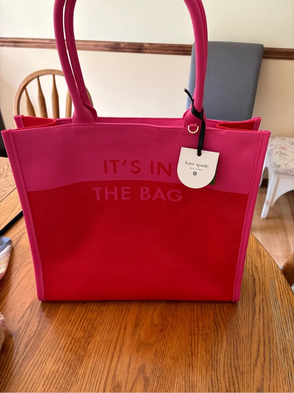 Kate Spade New York × Target colorblock knit tote bag
